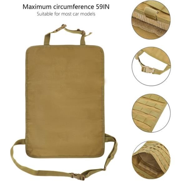 6 Pack Tactical Truck Organizer Back Seat Storage Car Seat Storage Bag M… - Picture 6 of 7